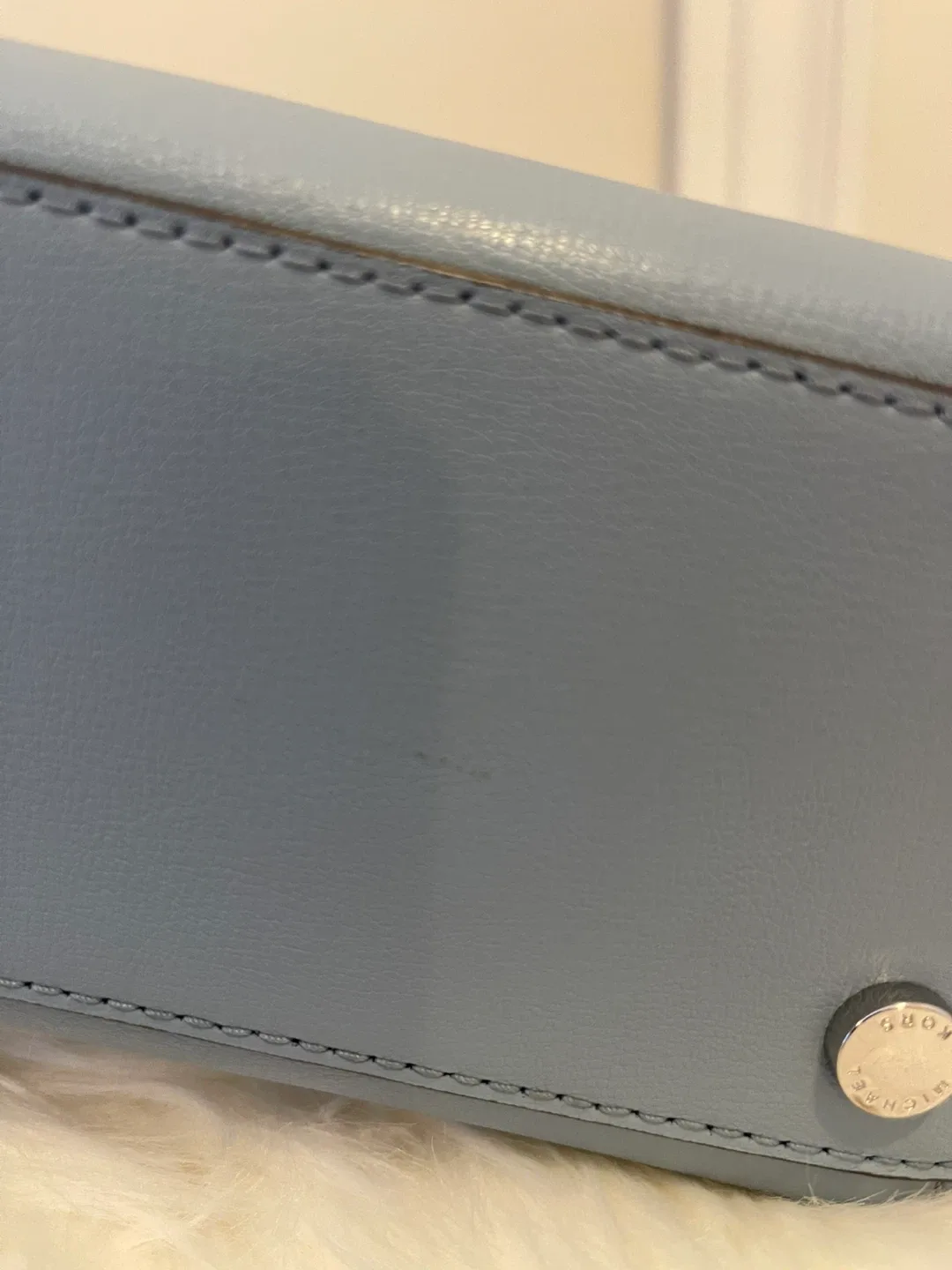 MK Ellis small l Satchel + NEW POMPOM KEY CHAIN image indicator(4)