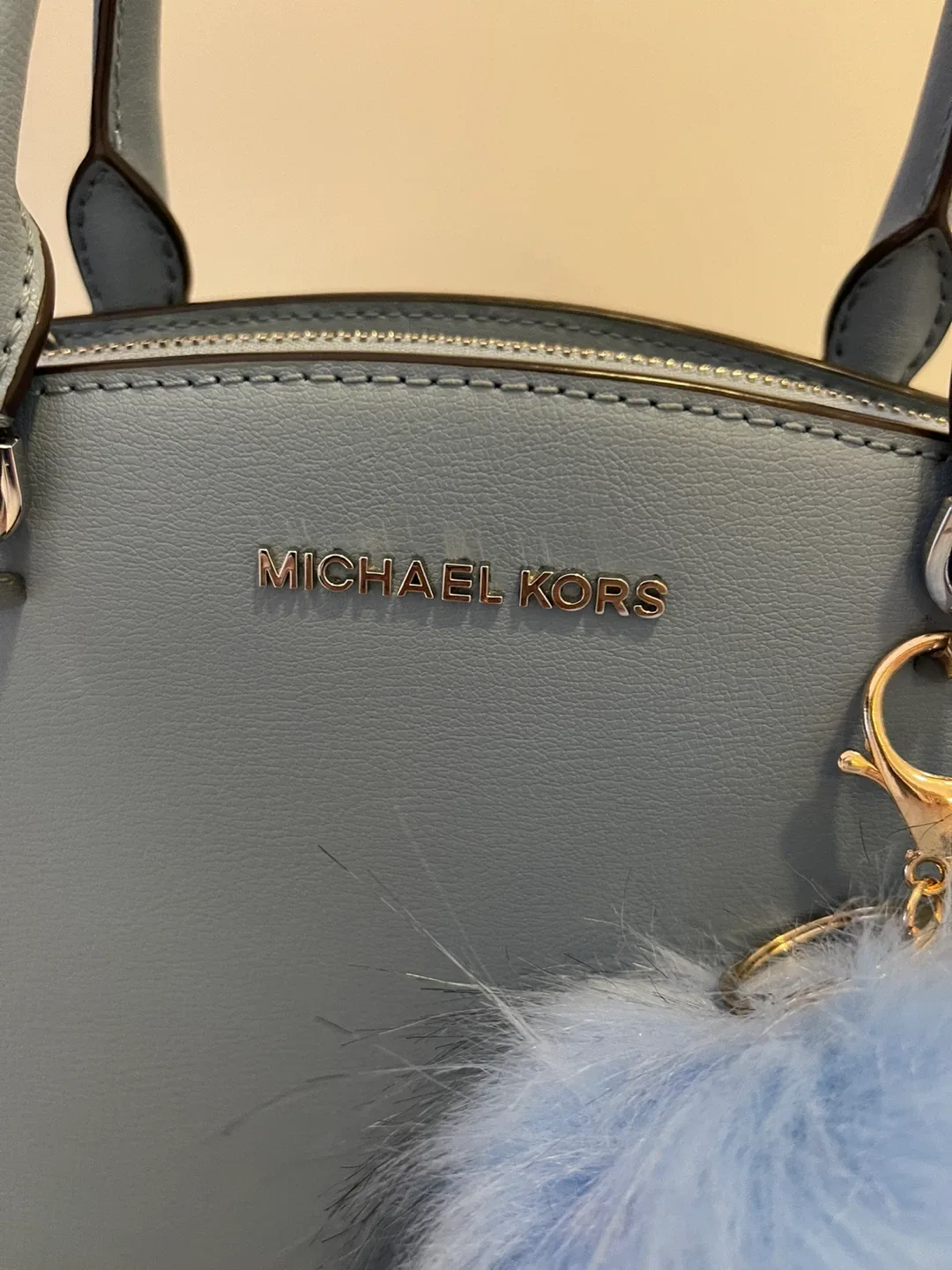 MK Ellis small l Satchel + NEW POMPOM KEY CHAIN image indicator(2)