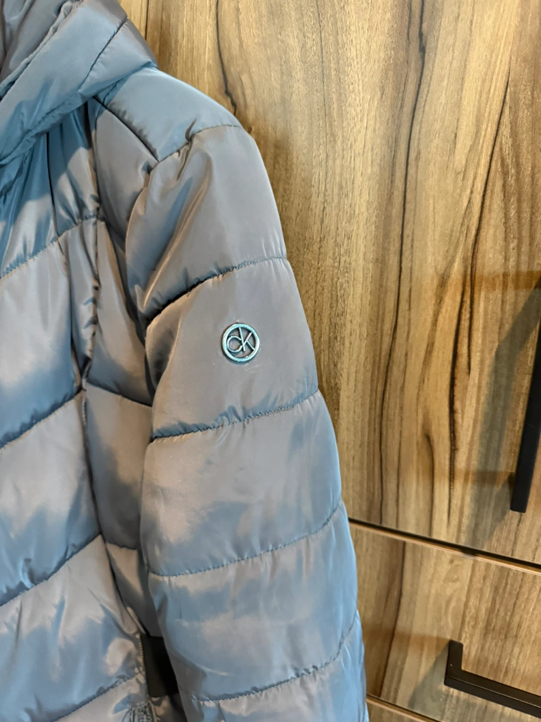 Calvin Klein Puffer Coat with Faux Fur Hood - photo 3