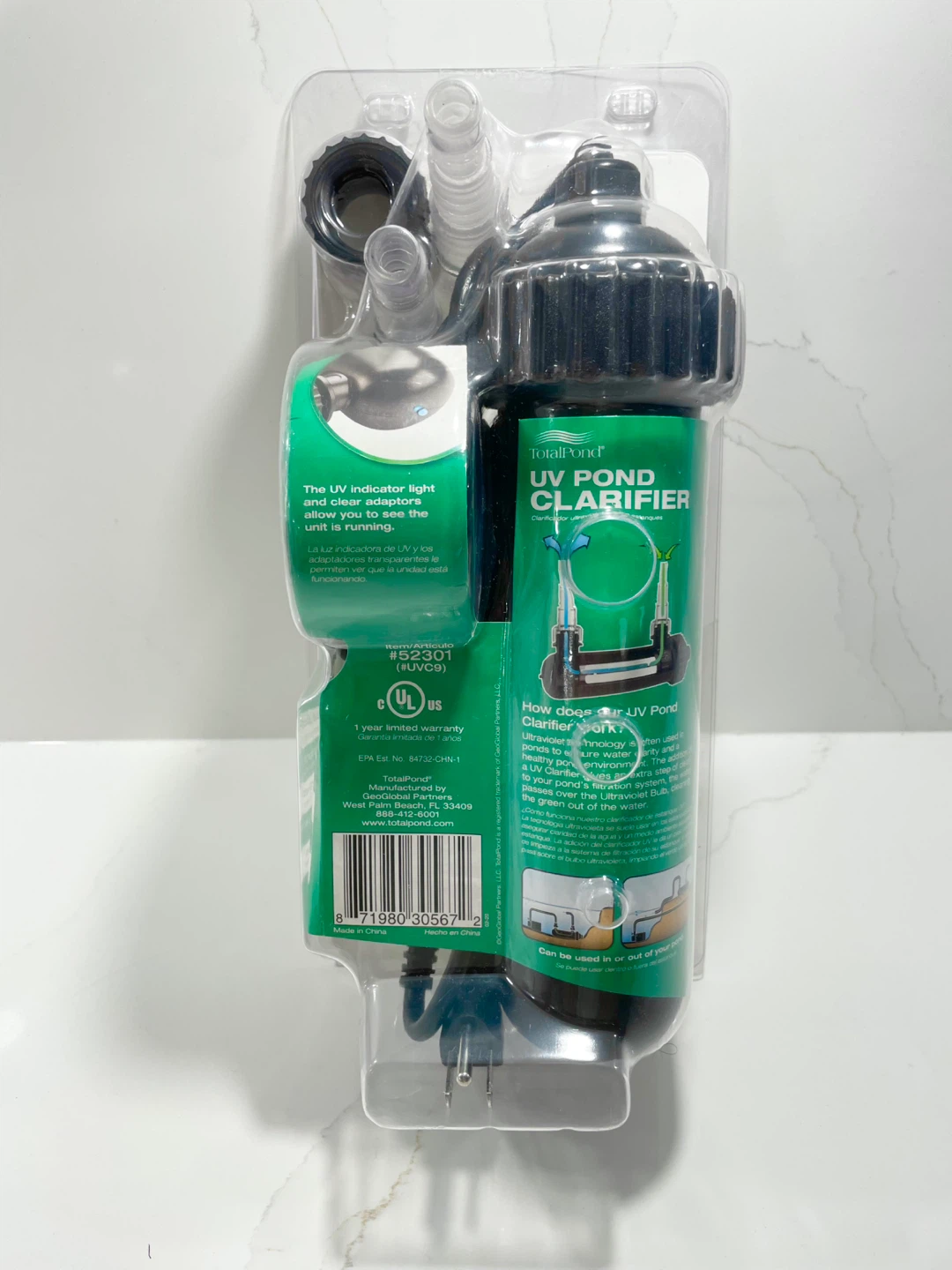 TotalPond 9W UV Clarifier Sterilize Water Light Bulb Technology - photo 2