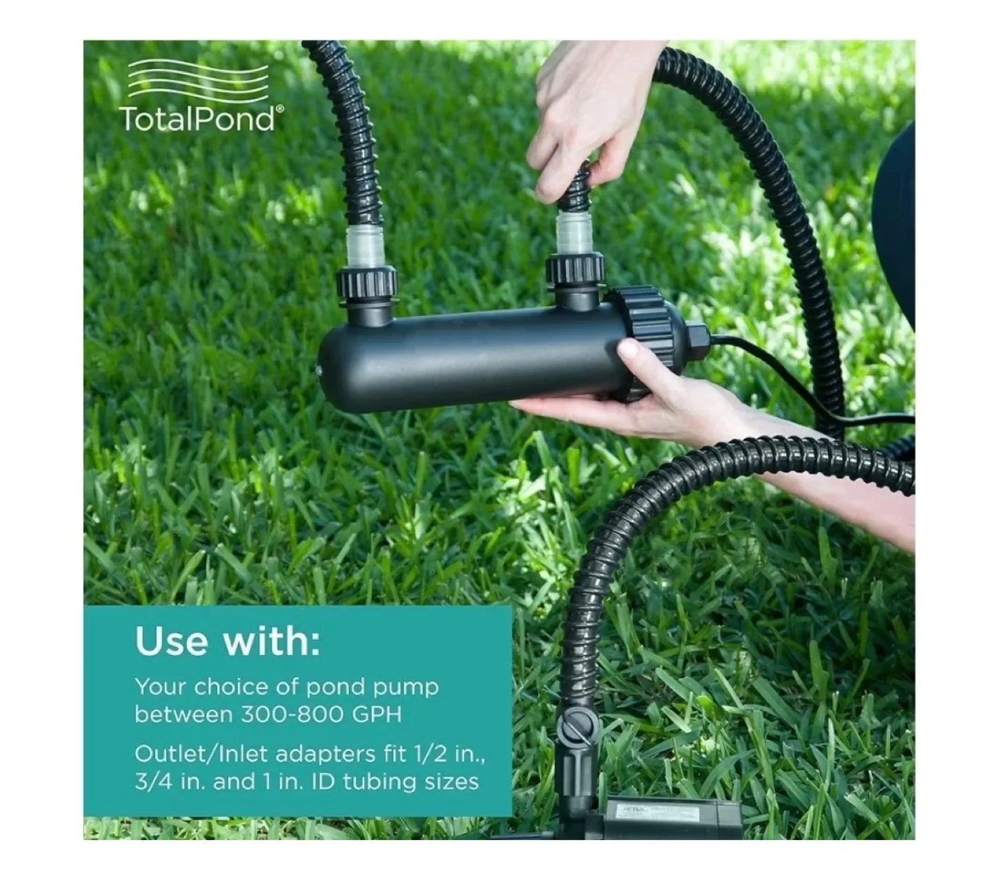 TotalPond 9W UV Clarifier Sterilize Water Light Bulb Technology image indicator(10)