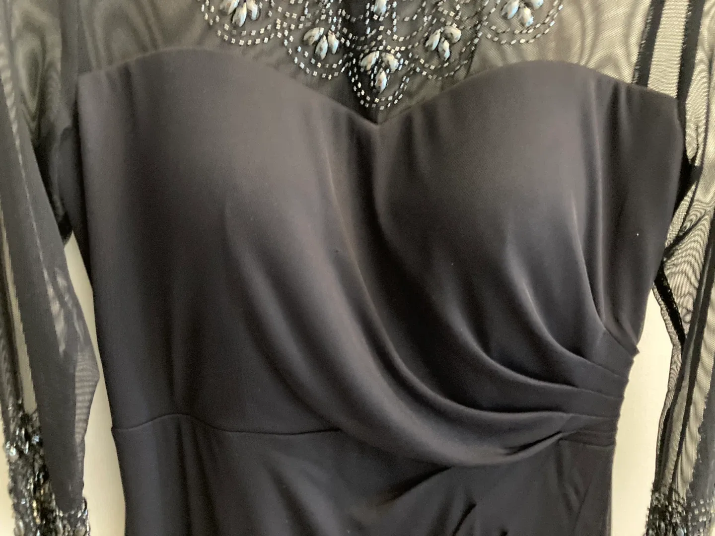 Ladies navy beaded dress. Size 8. Mount Albert pickup image indicator(3)