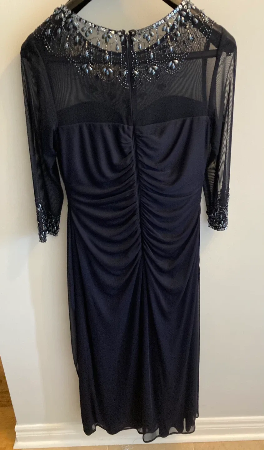 Ladies navy beaded dress. Size 8. Mount Albert pickup image indicator(6)