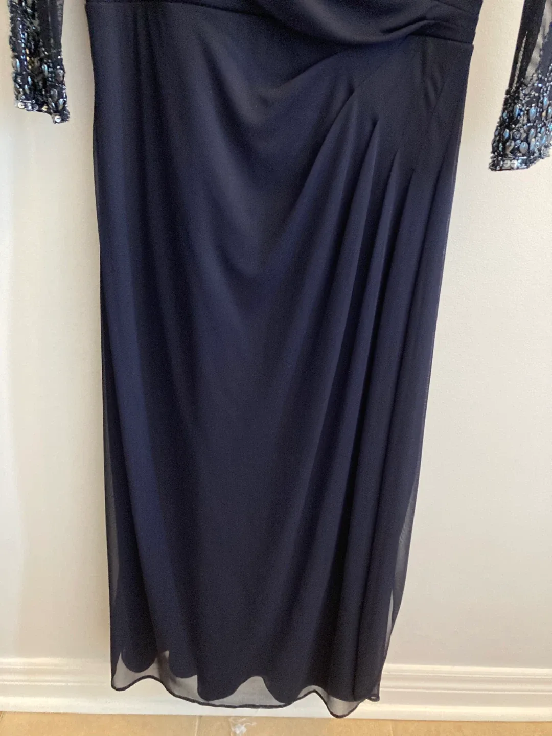 Ladies navy beaded dress. Size 8. Mount Albert pickup image indicator(5)