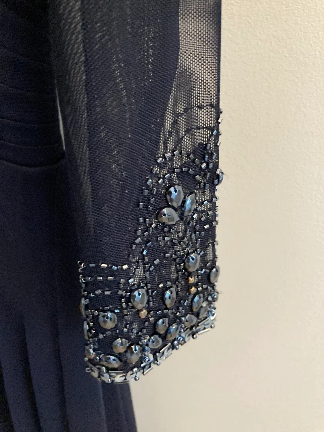 Ladies navy beaded dress. Size 8. Mount Albert pickup image indicator(4)