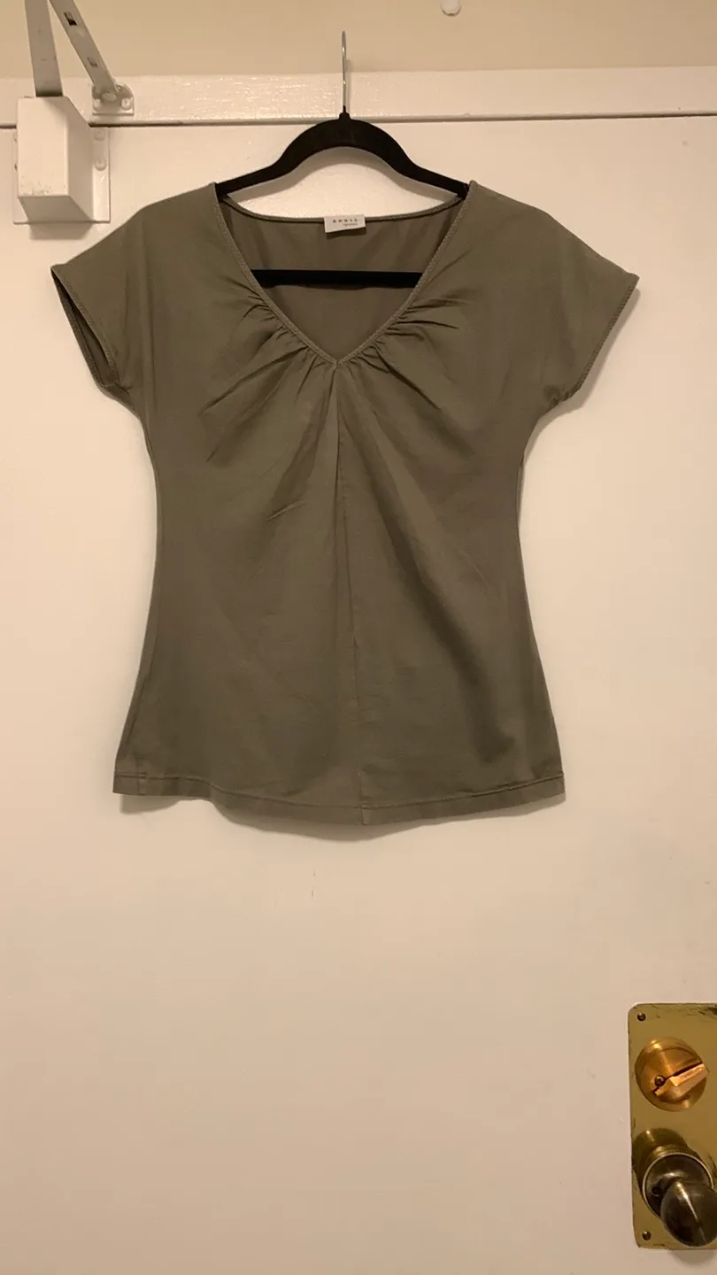 Akris Punto Olive Green Top thumbnail
