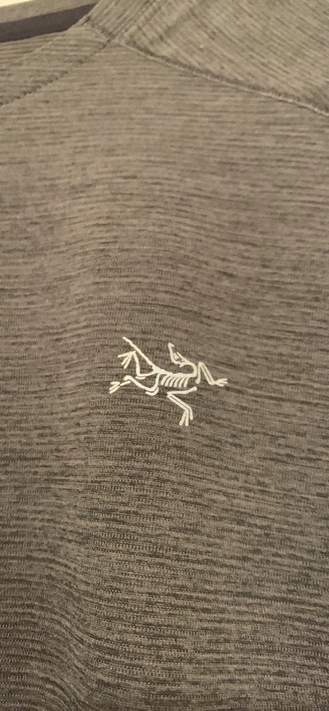 New Arc'teryx Cormac Crew SS - Black Heather, XS image indicator(5)