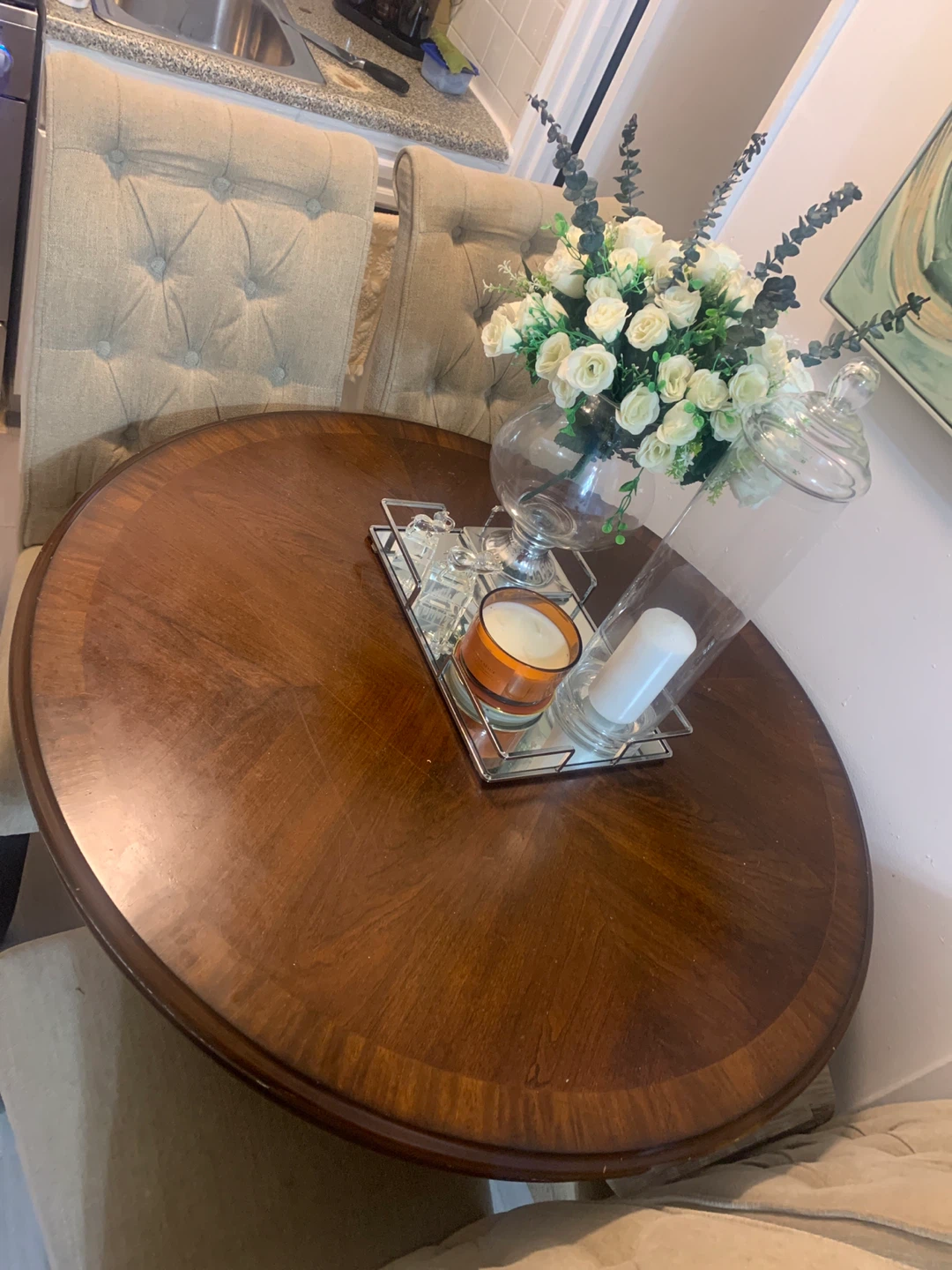 Round Wooden Dining Table