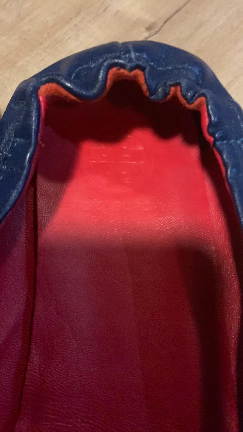 Tory Burch Ballet Flats - Blue & Red - Size 7.5 image indicator(3)