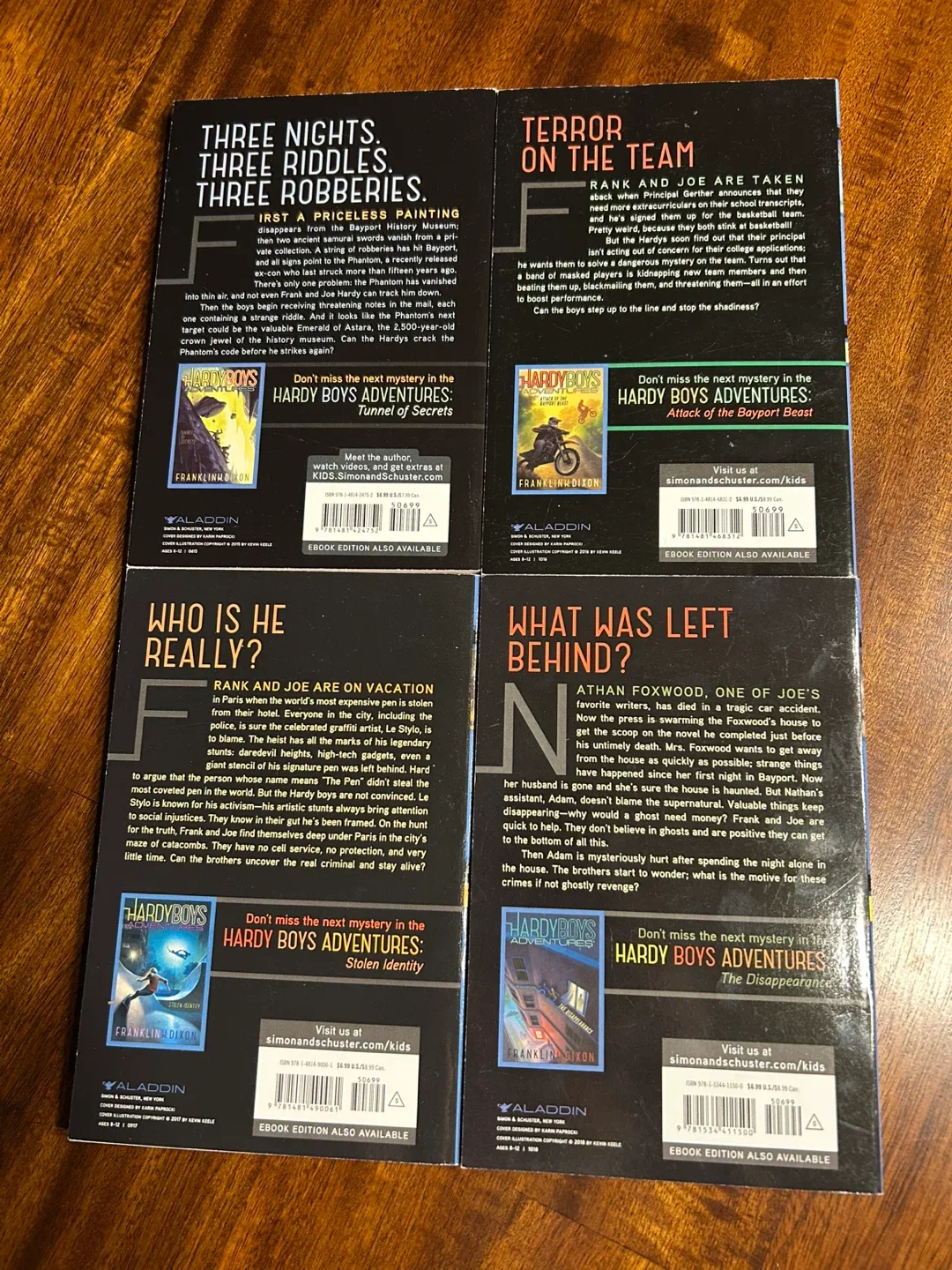 LIKE NEW! Hardy Boys Adventures Books - Set of 4 image indicator(3)