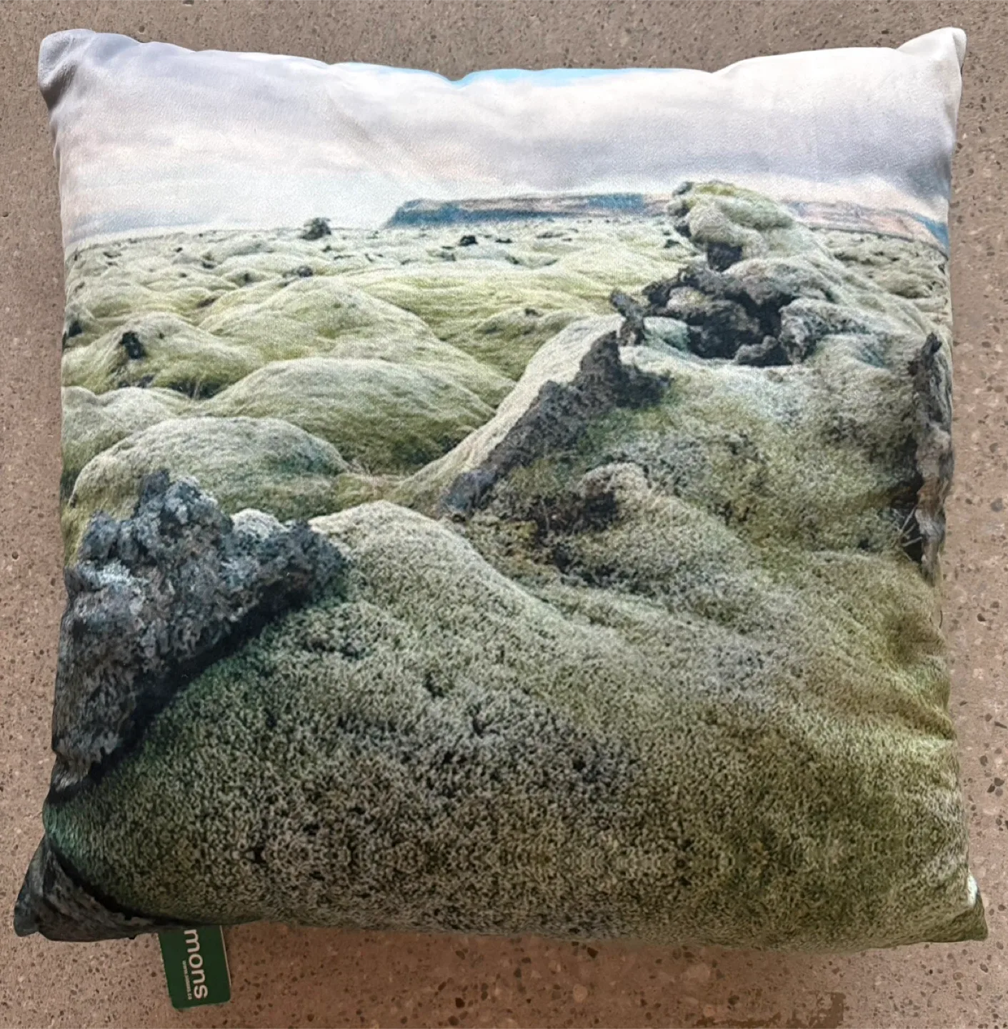 Throw Pillow With Landscape Photograph 45 X 45 cm New With Tags thumbnail