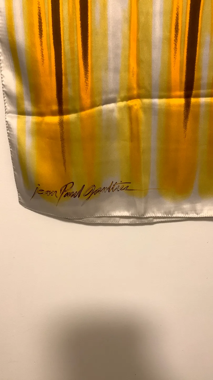 Designer Jean Paul Gaultier silk Scarf image indicator(2)