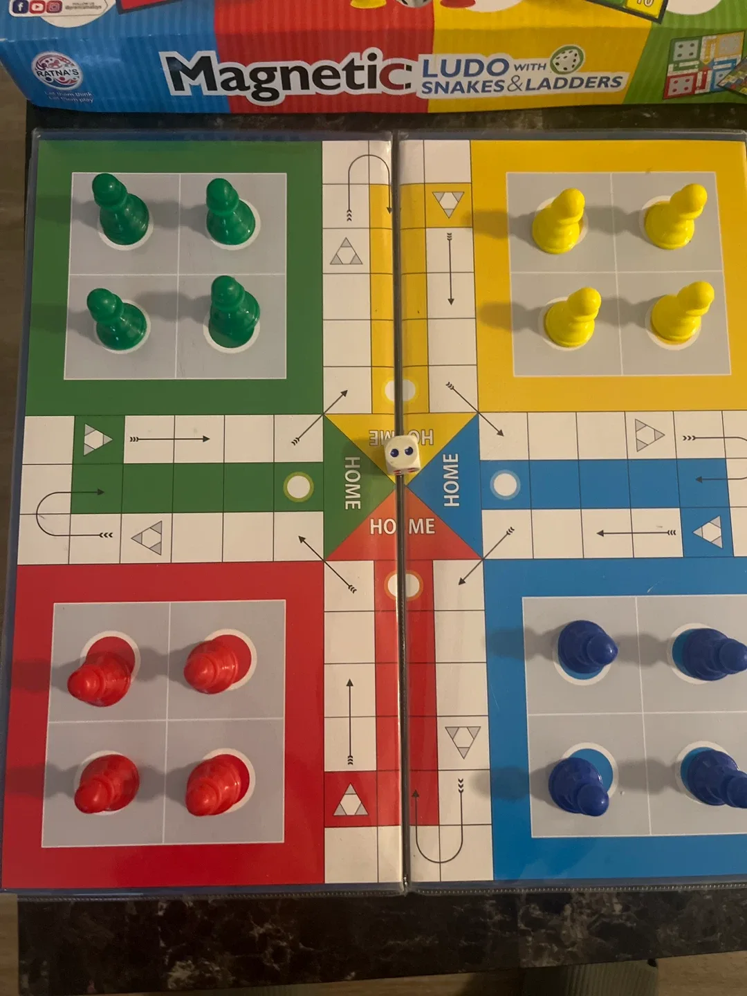 Magnetic Ludo with Snakes and Ladders Board Game image indicator(3)