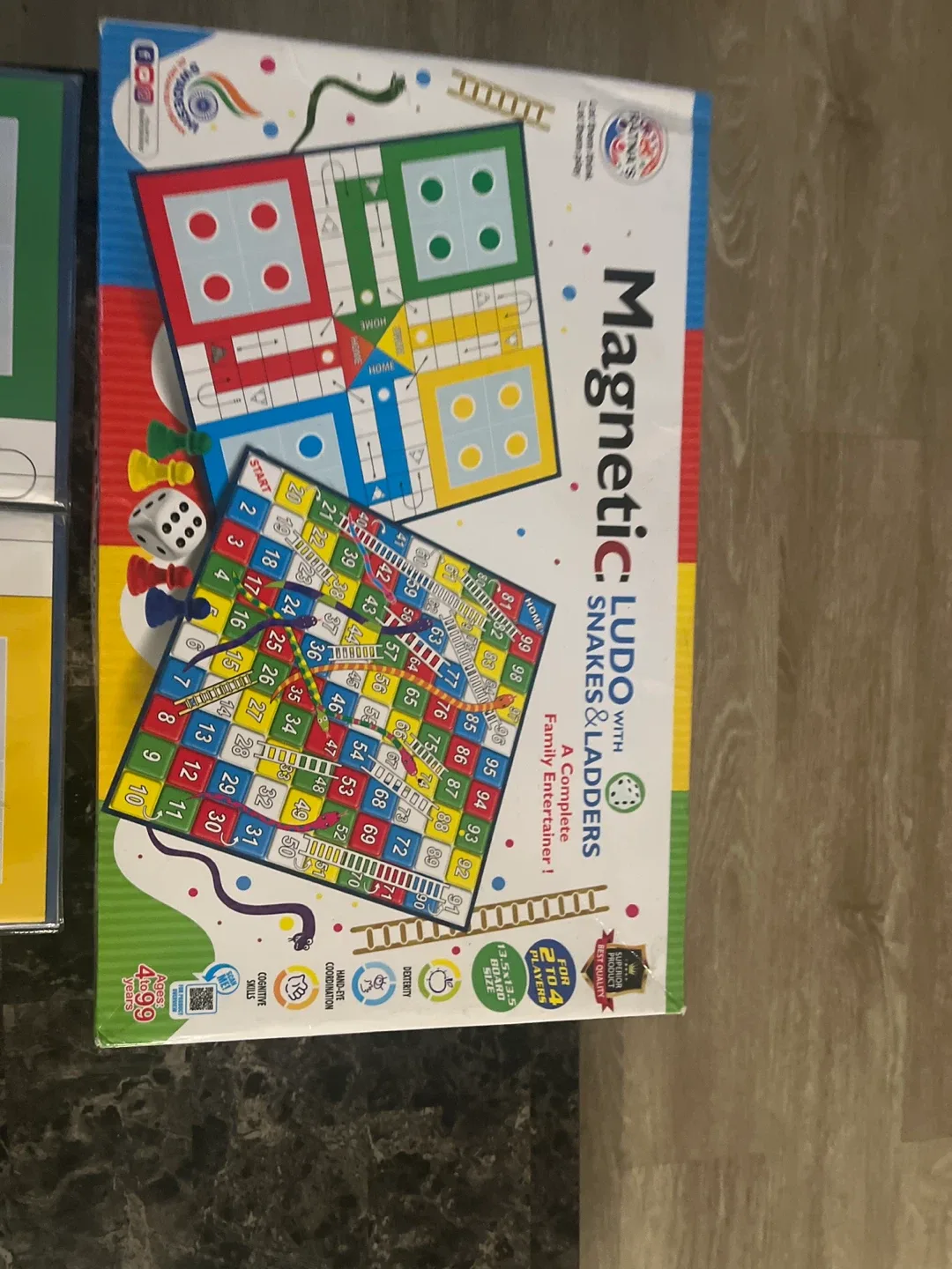 Magnetic Ludo with Snakes and Ladders Board Game image indicator(2)