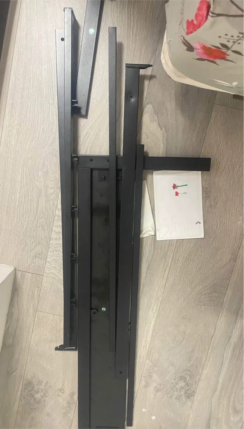 Upholstered twin size Bed Frame - Grey image indicator(4)