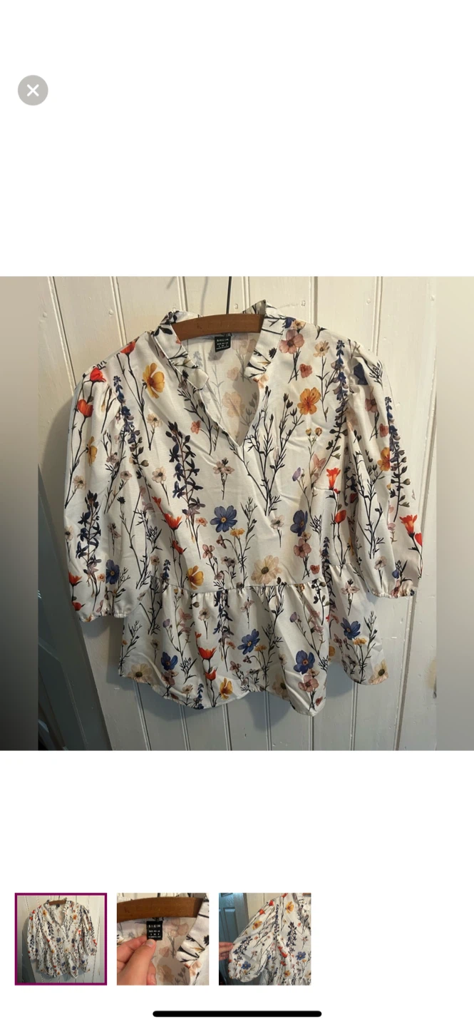Shein Floral & Polka Dot Blouses - Size small