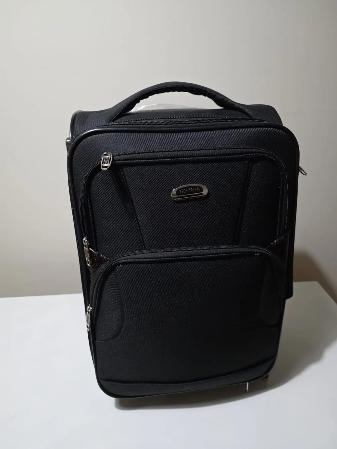 Tayyara Black Rolling Carry-On Suitcase thumbnail