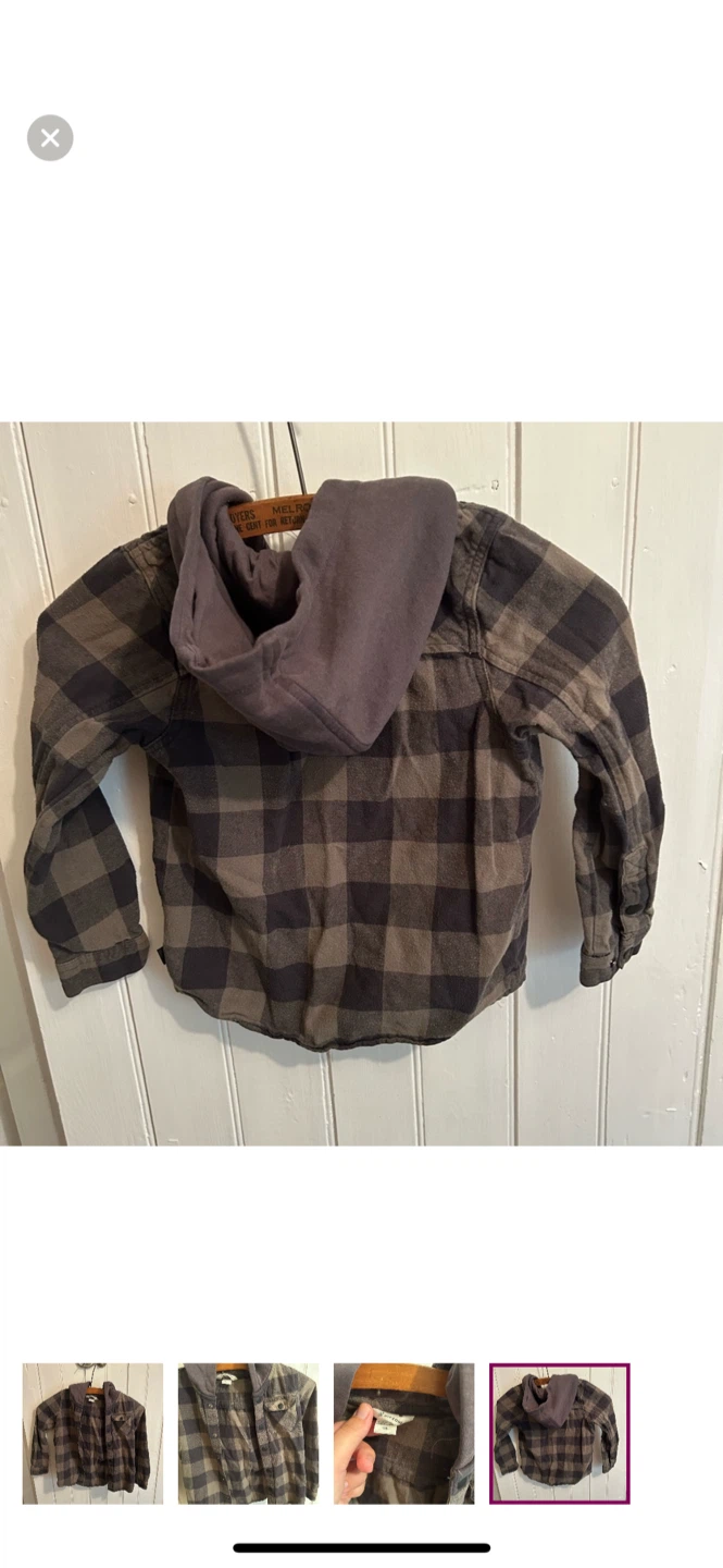 Ripzone Size 6/6X Flannel Hoodie - photo 4