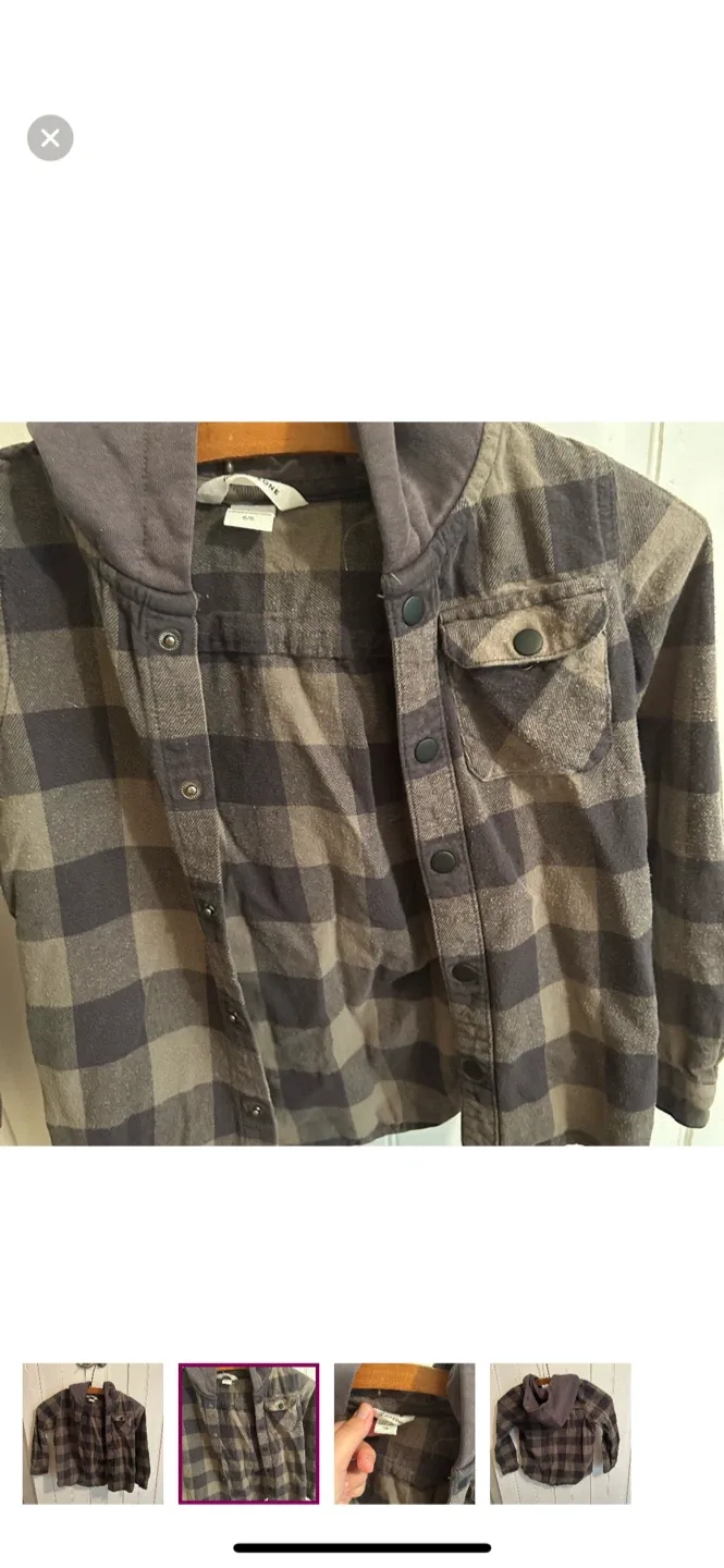 Ripzone Size 6/6X Flannel Hoodie image indicator(2)