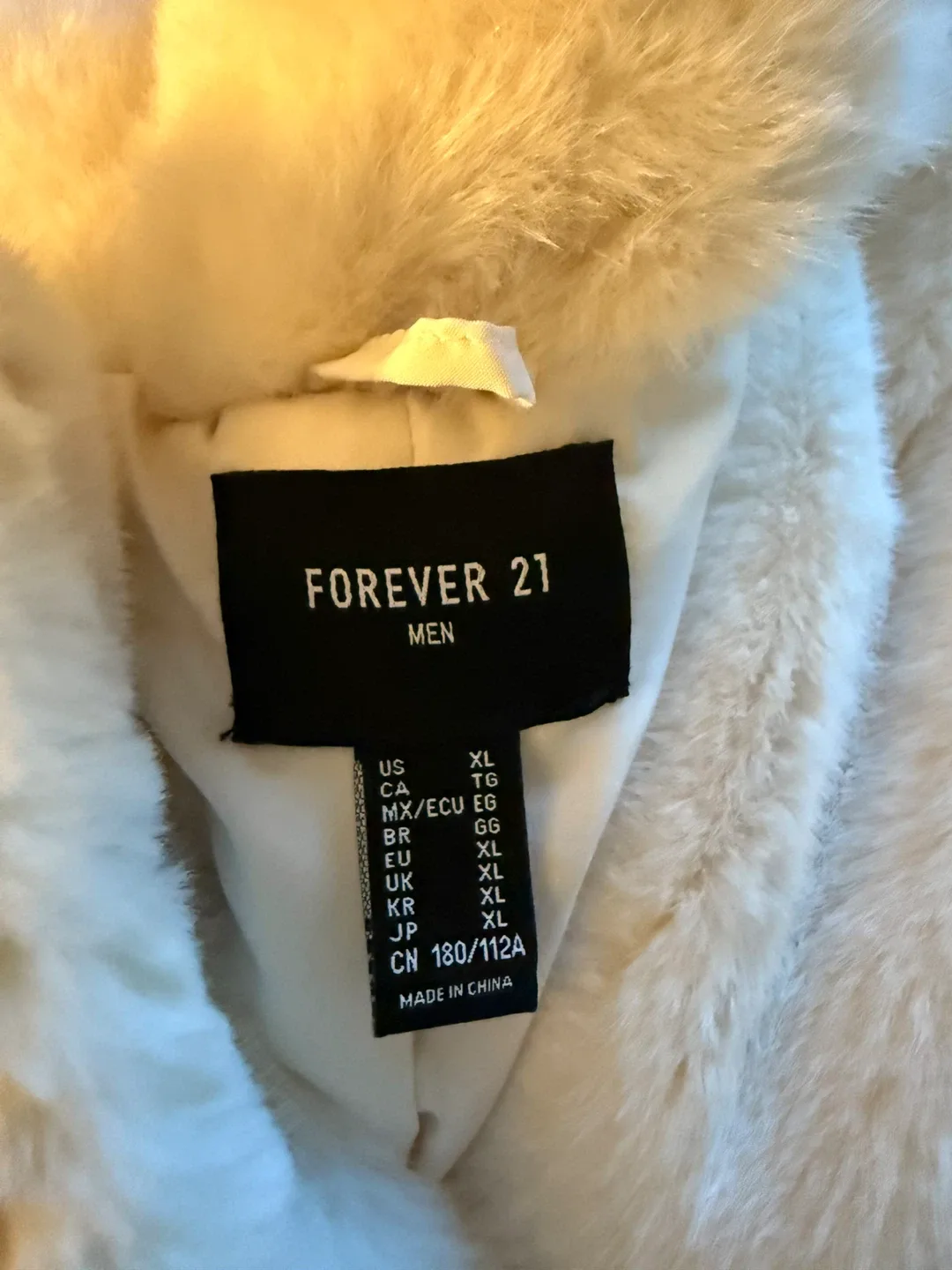 Forever 21 Fur Cream Coat image indicator(9)