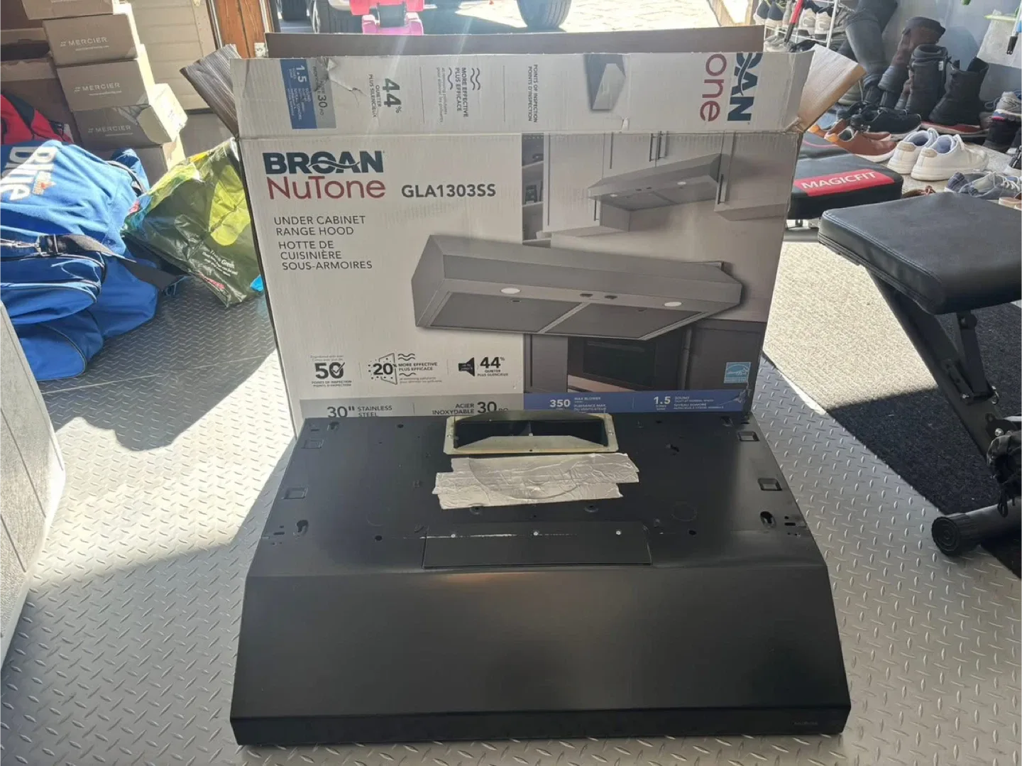 Broan NuTone GLA1303SS Under Cabinet Range Hood - 30" thumbnail