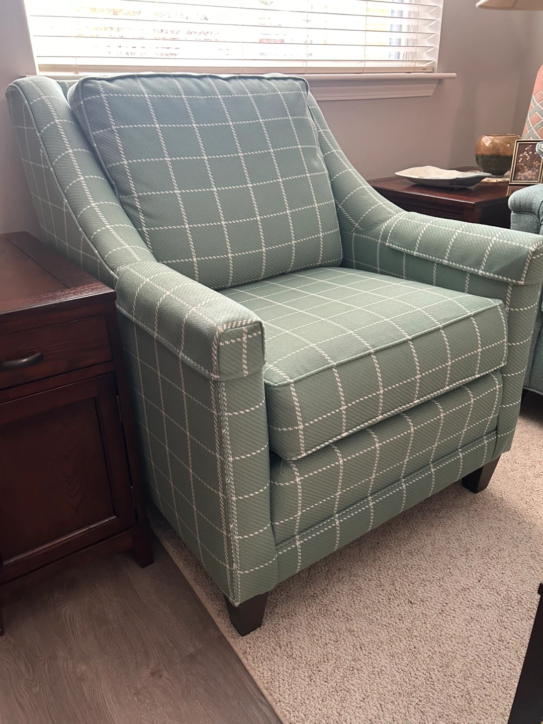 Upholstered Armchair - 31"x37"x37.5"