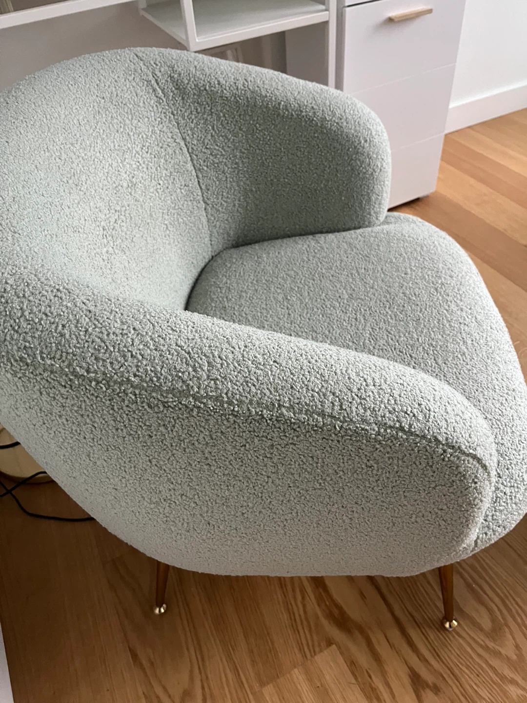 Mint Green Devion Armchair with Ottoman - photo 4