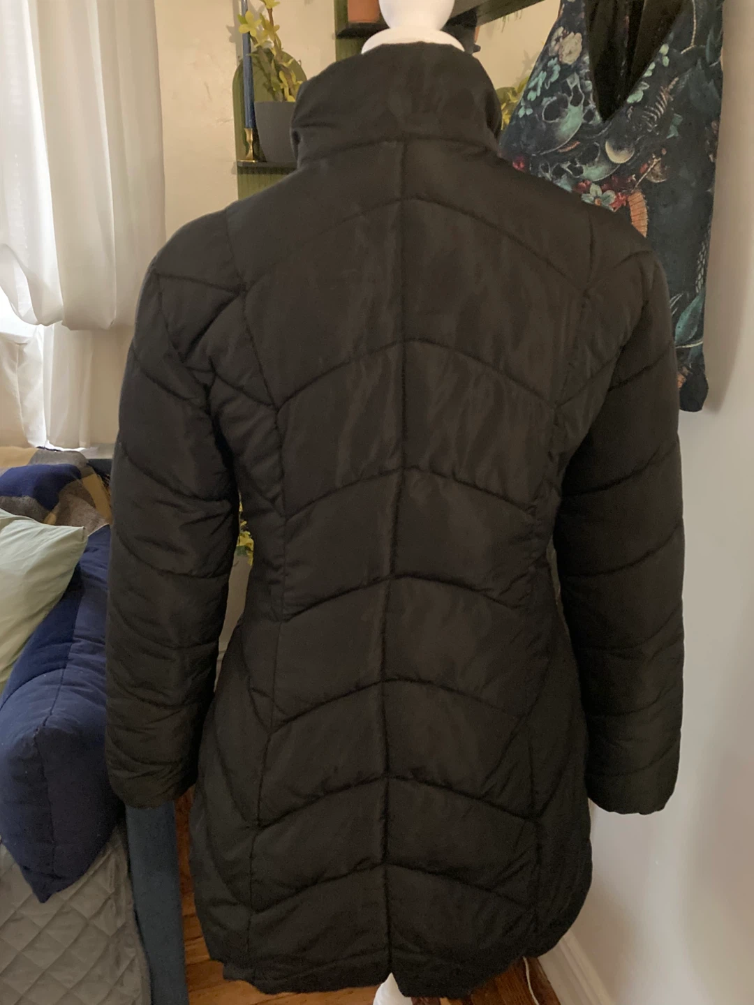 Black Puffer Coat - photo 3