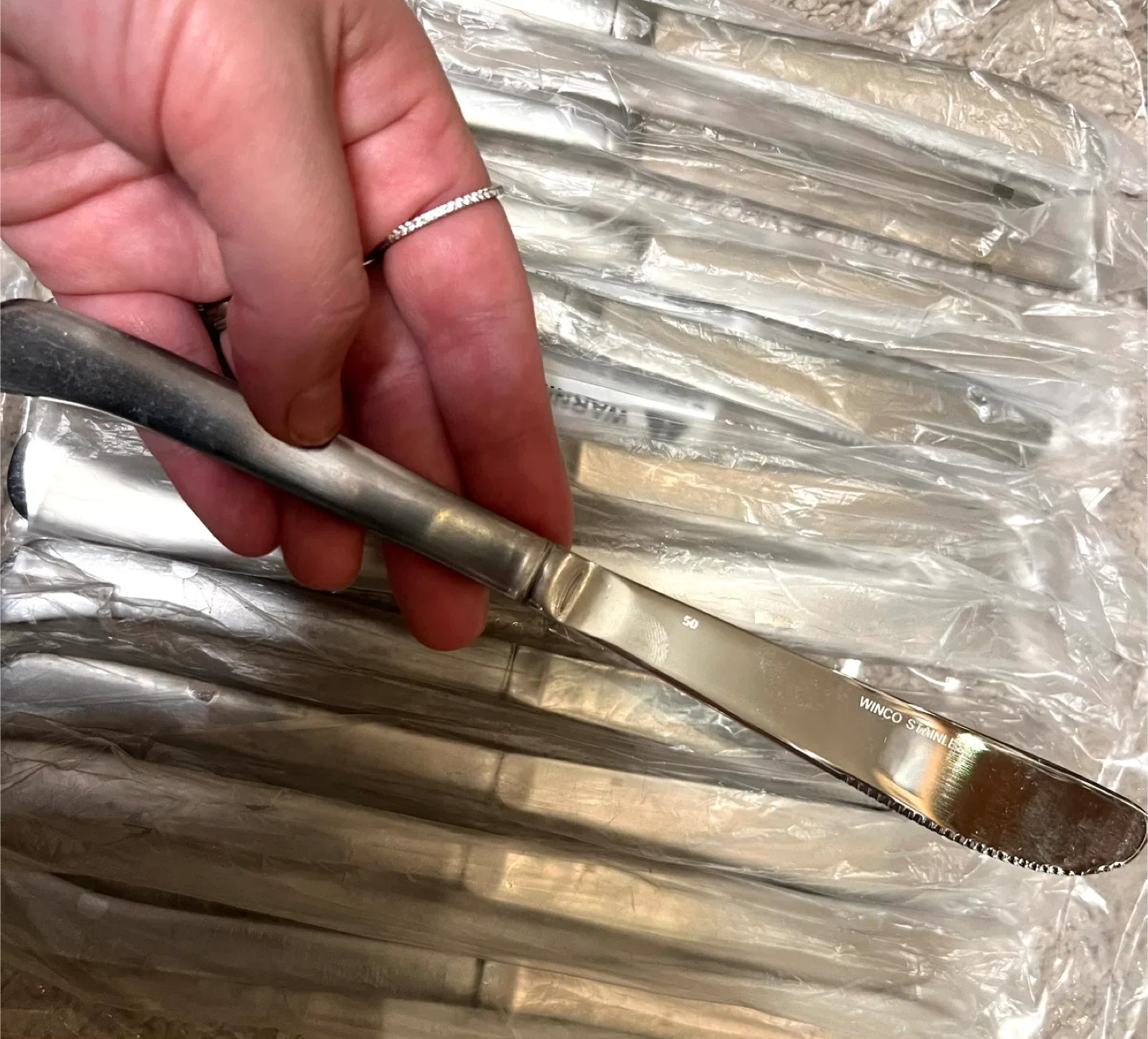 Winco Stainless Steel Dinner Knife set 11 pieces image indicator(4)