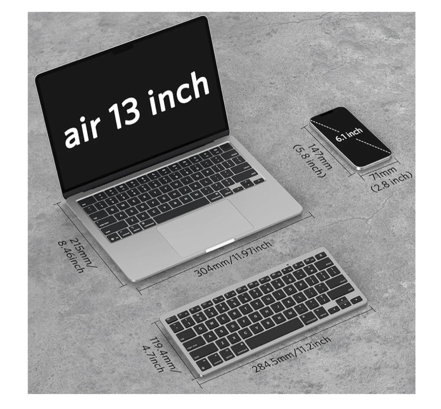 Wireless Bluetooth Keyboard for Mac