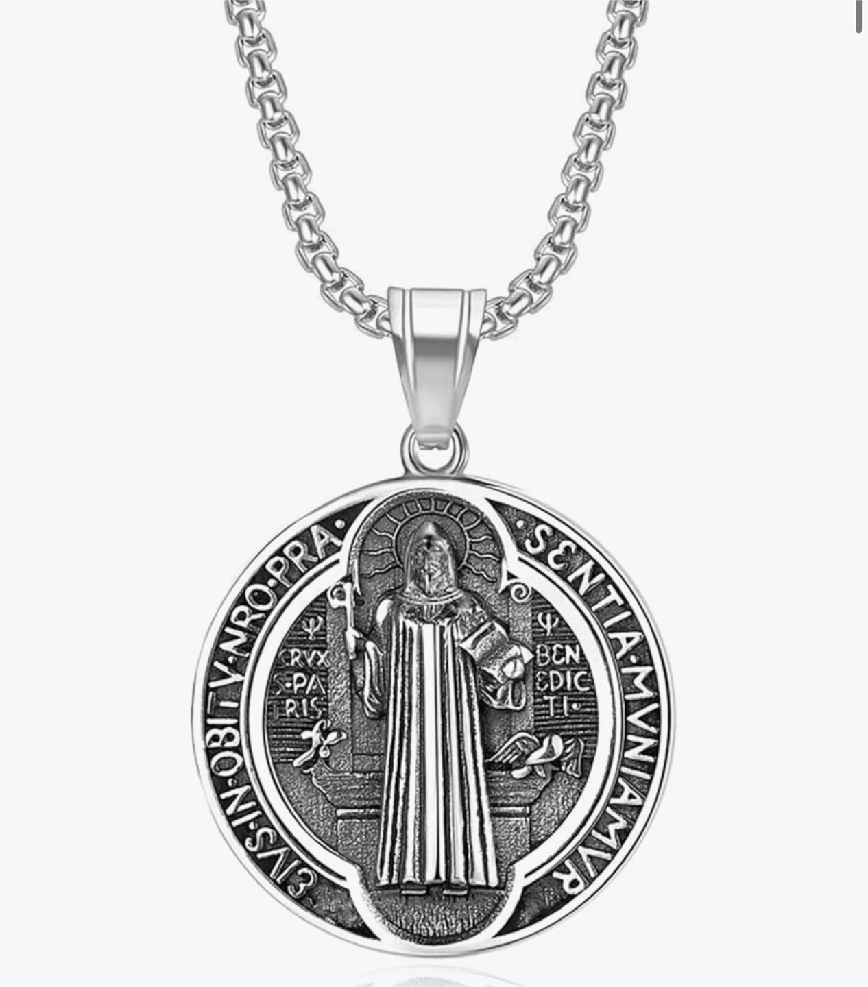 St. Benedict Medal Necklace - photo 2