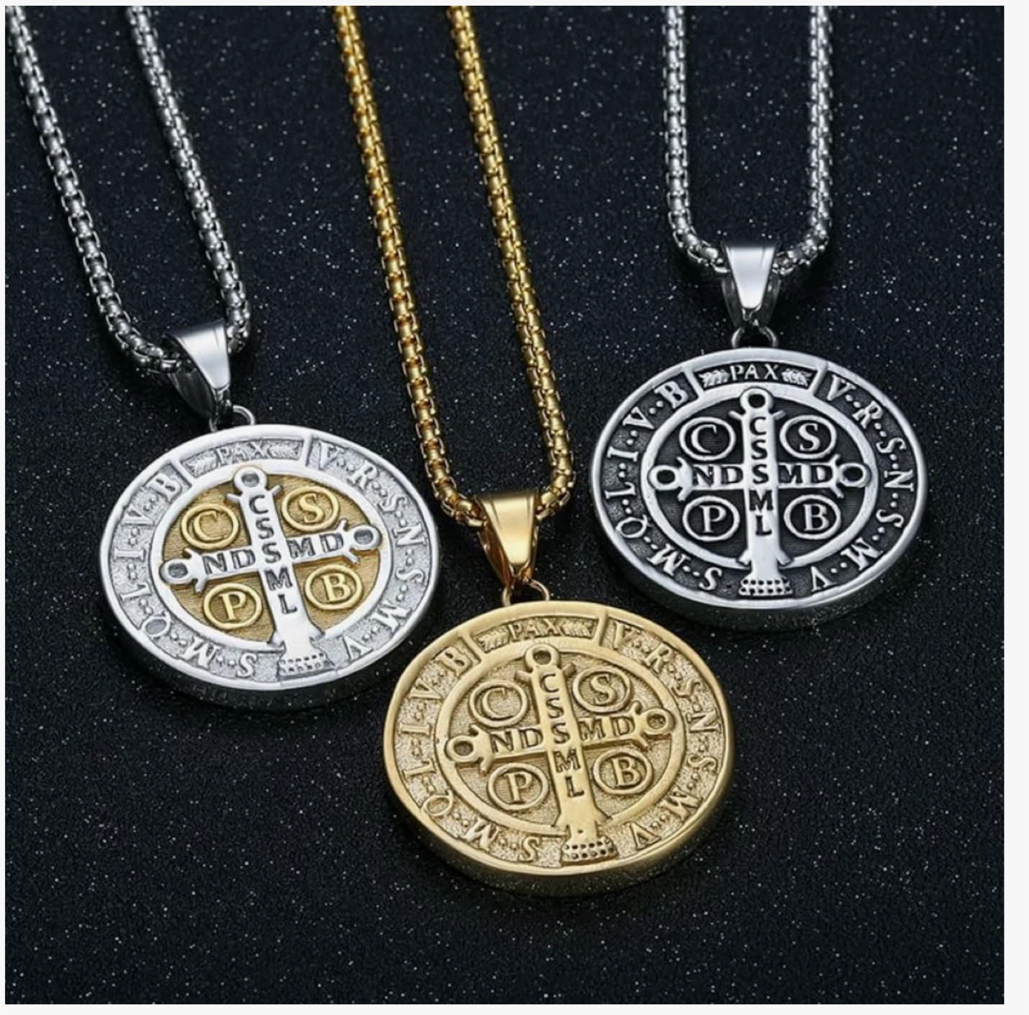 St. Benedict Medal Necklace - photo 3
