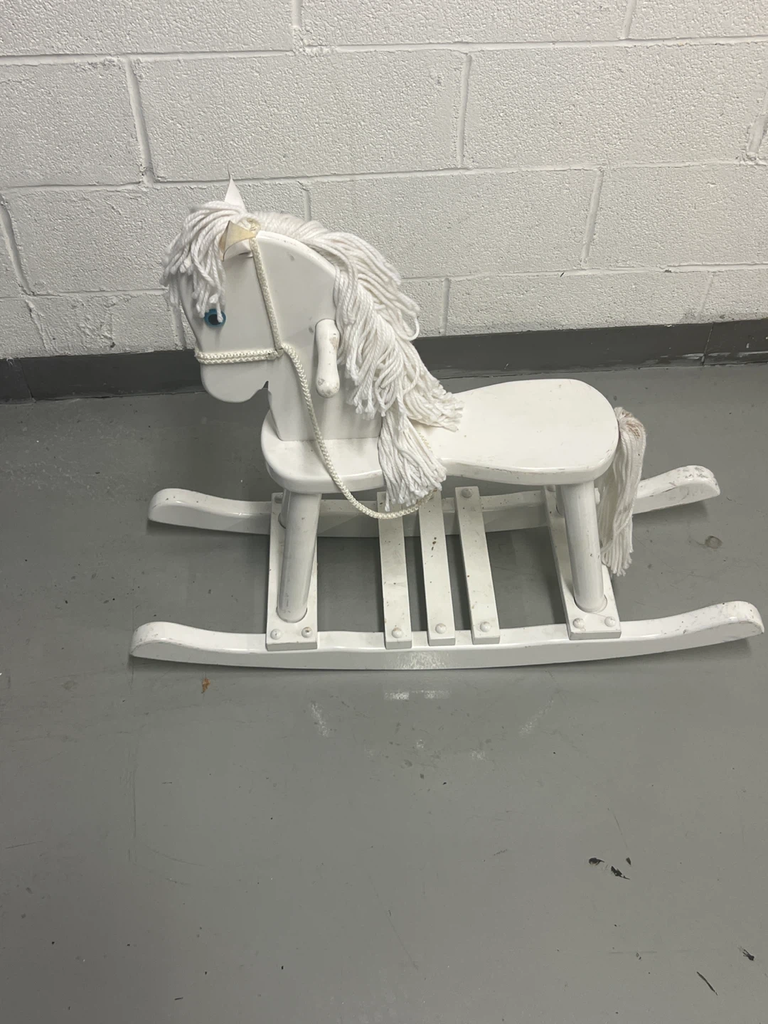 White Rocking Horse