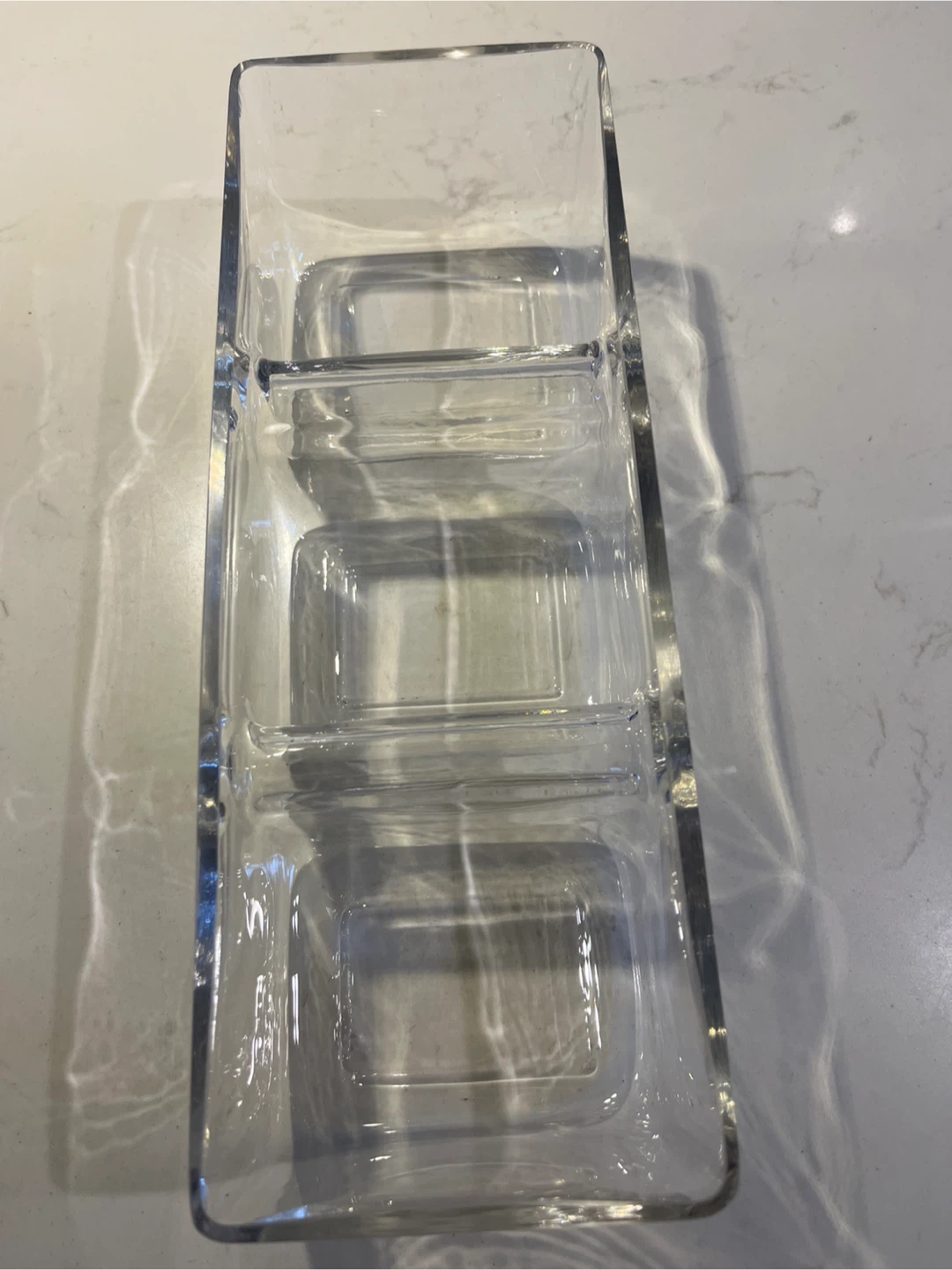 Clear Glass Condiment Tray - photo 3