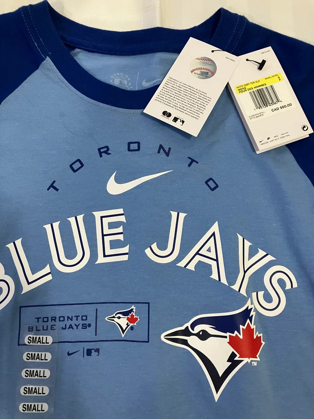 Nike Toronto Blue Jays Baseball T-Shirt - Size Small image indicator(2)