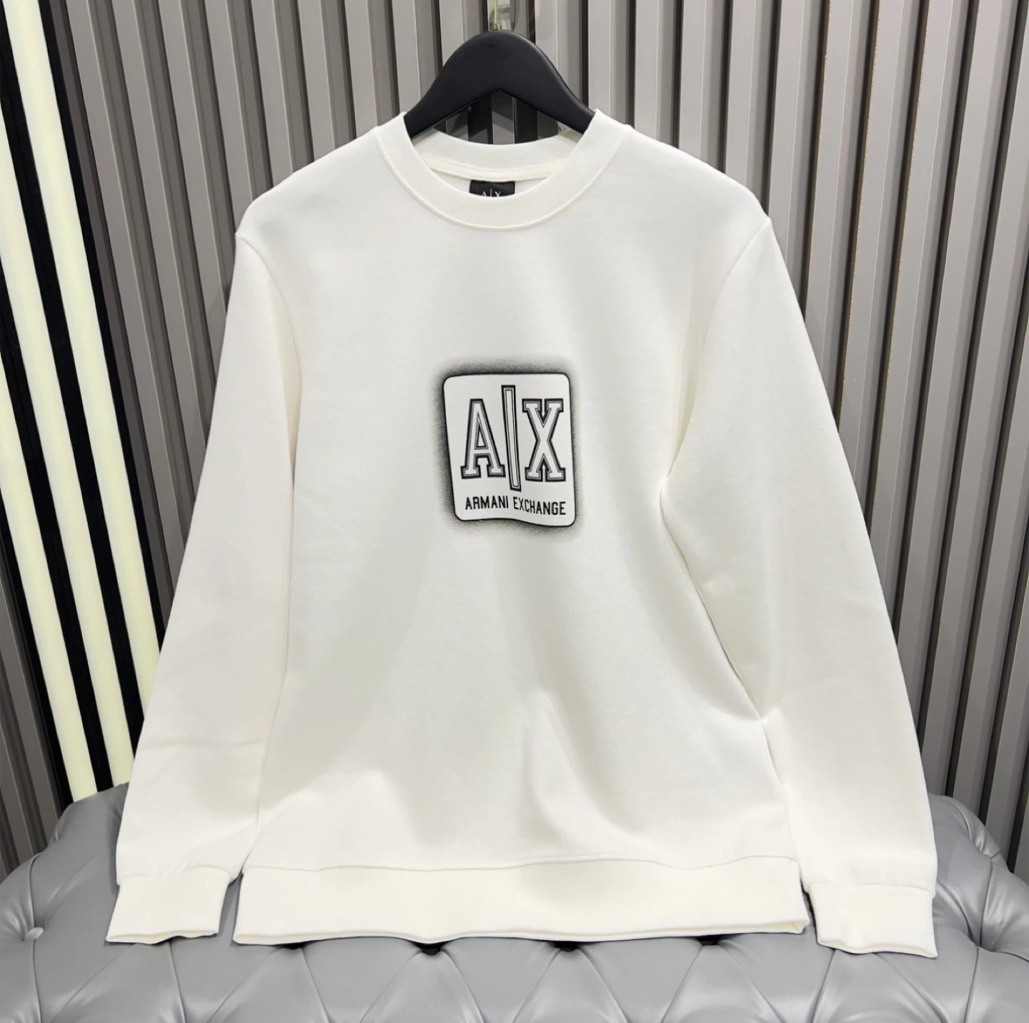 Armani Exchange White Crewneck Sweatshirt - photo 2