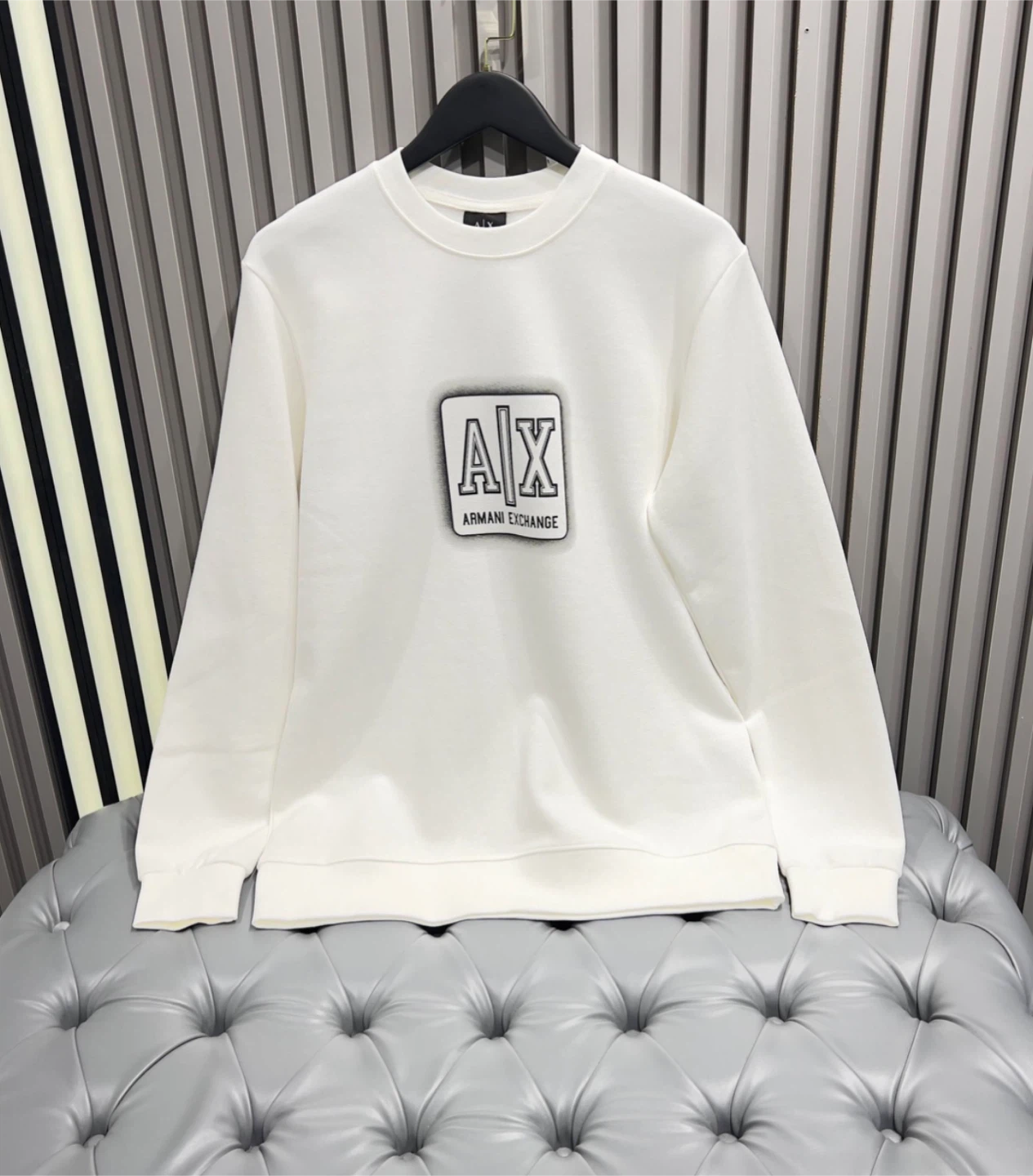 Armani Exchange White Crewneck Sweatshirt - photo 3
