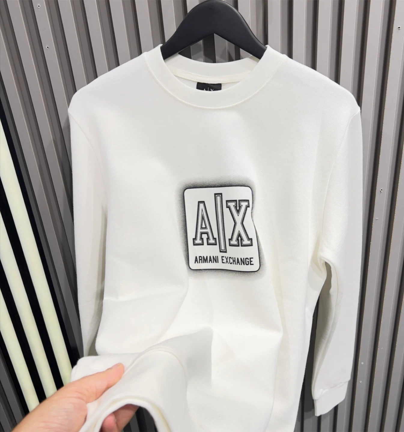 Armani Exchange White Crewneck Sweatshirt - photo 5