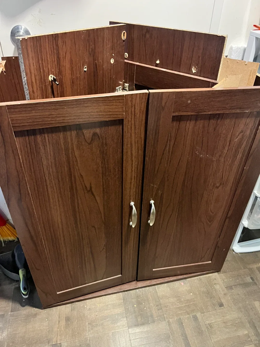 Brown Wooden Cabinet - Parts thumbnail