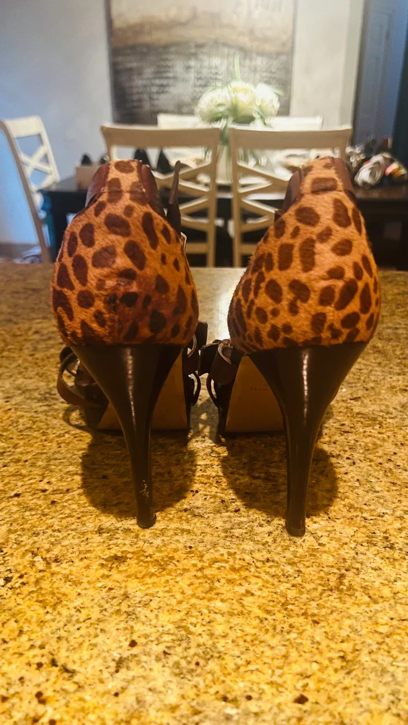 Nine West Leopard Print Ladies Heels, Size 10 image indicator(5)