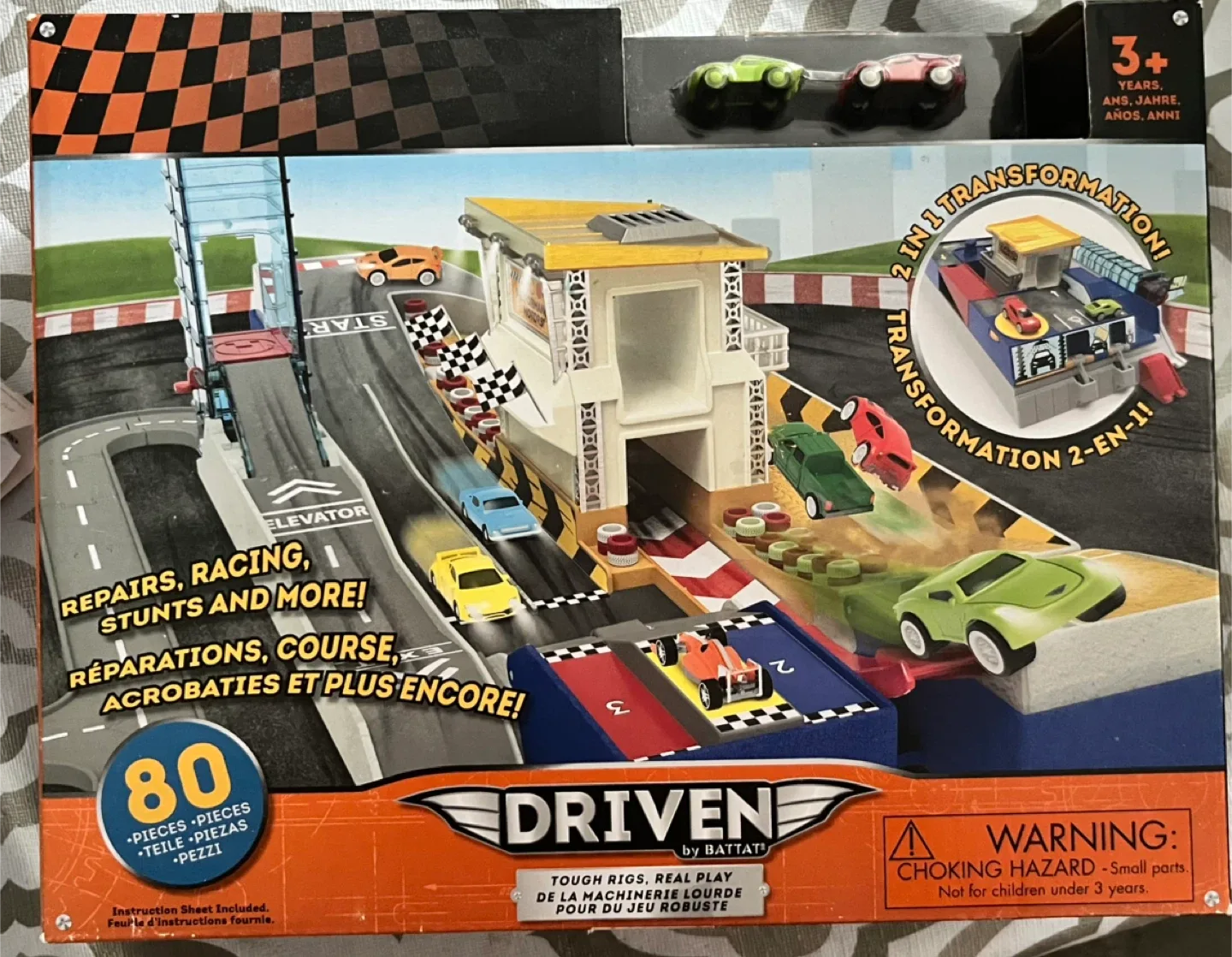 Driven 2-in-1 Race Track by Battat - 80 Pieces thumbnail