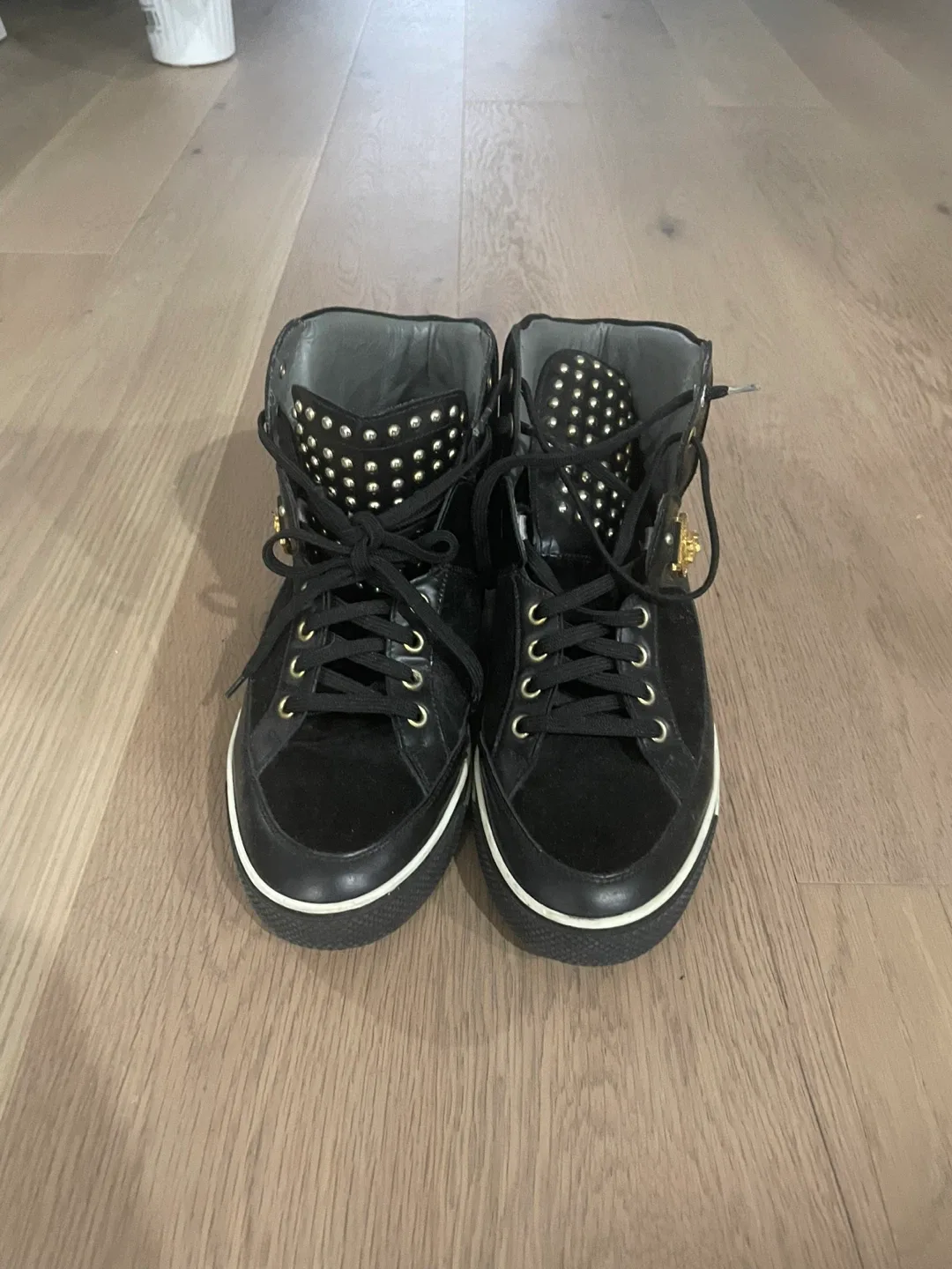 Versace Studded High-Top Sneakers image indicator(2)
