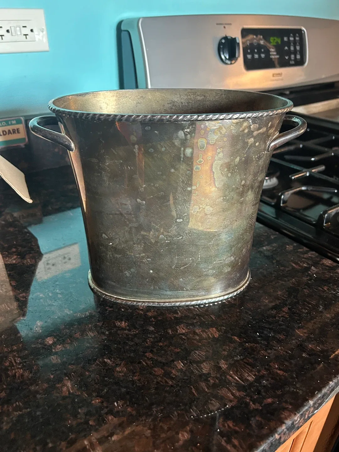 Silver Metal Ice Bucket thumbnail