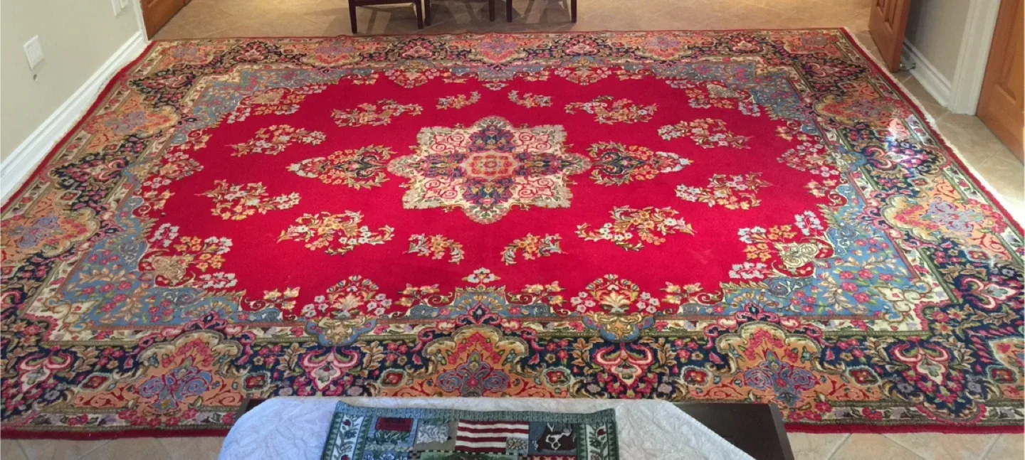 Red Floral Patterned Persian Rug image indicator(2)