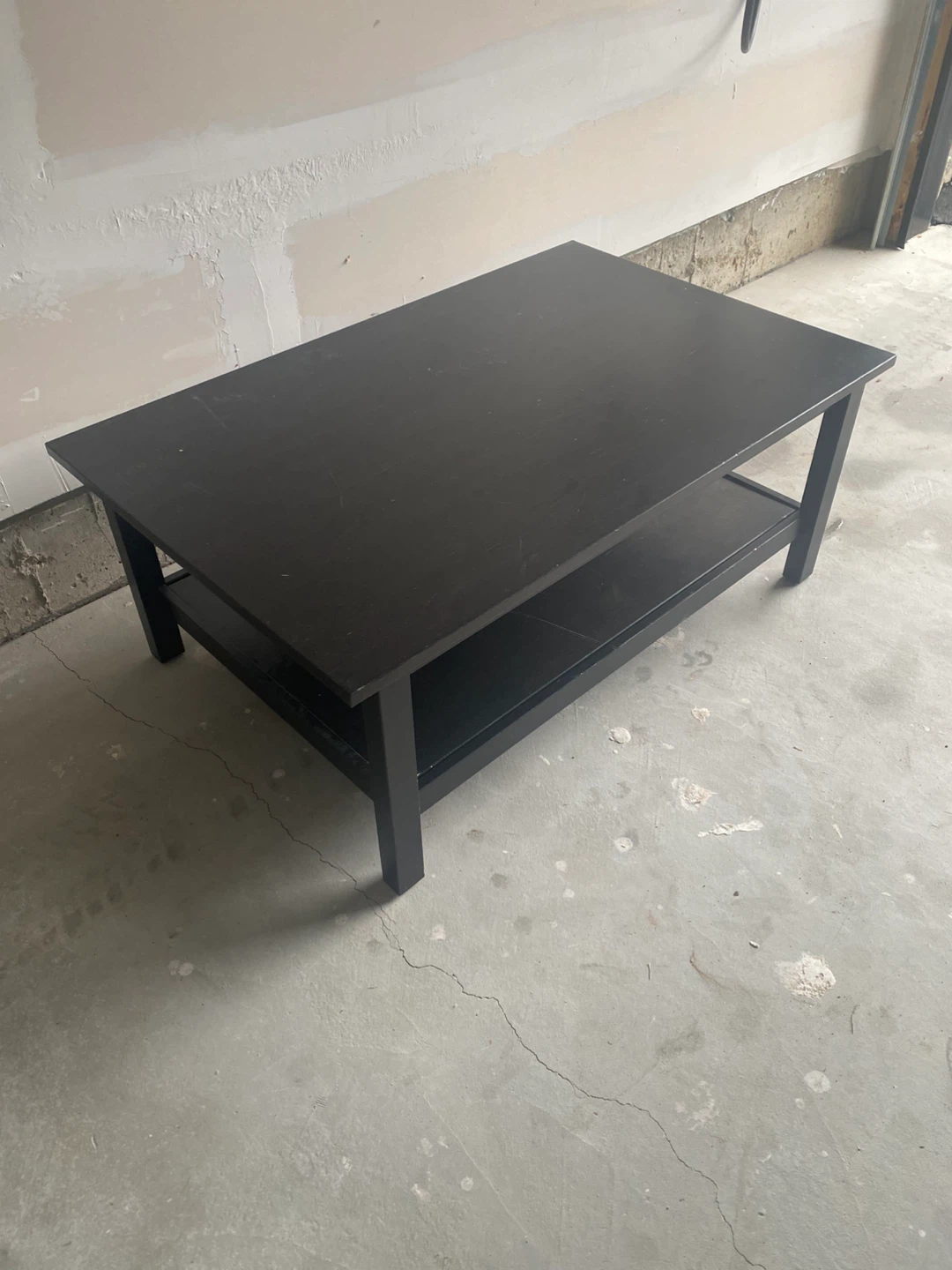 Black Coffee Table with Shelf - photo 4