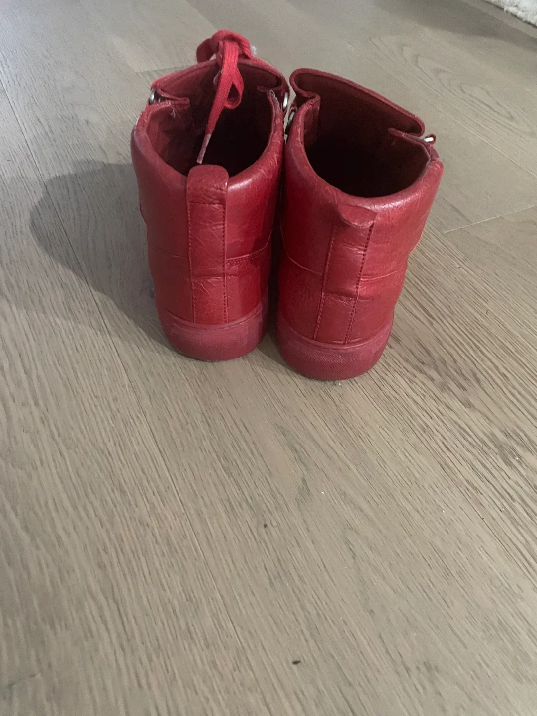 Balenciaga Arena High-Top Red Sneakers image indicator(4)