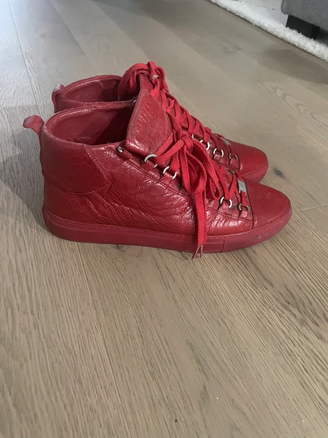 Balenciaga Arena High-Top Red Sneakers image indicator(3)