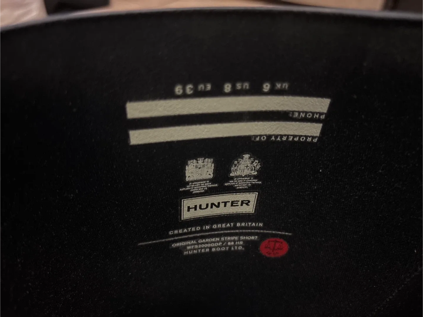 Hunter Original Garden Stripe Short Boots - US 8 image indicator(3)