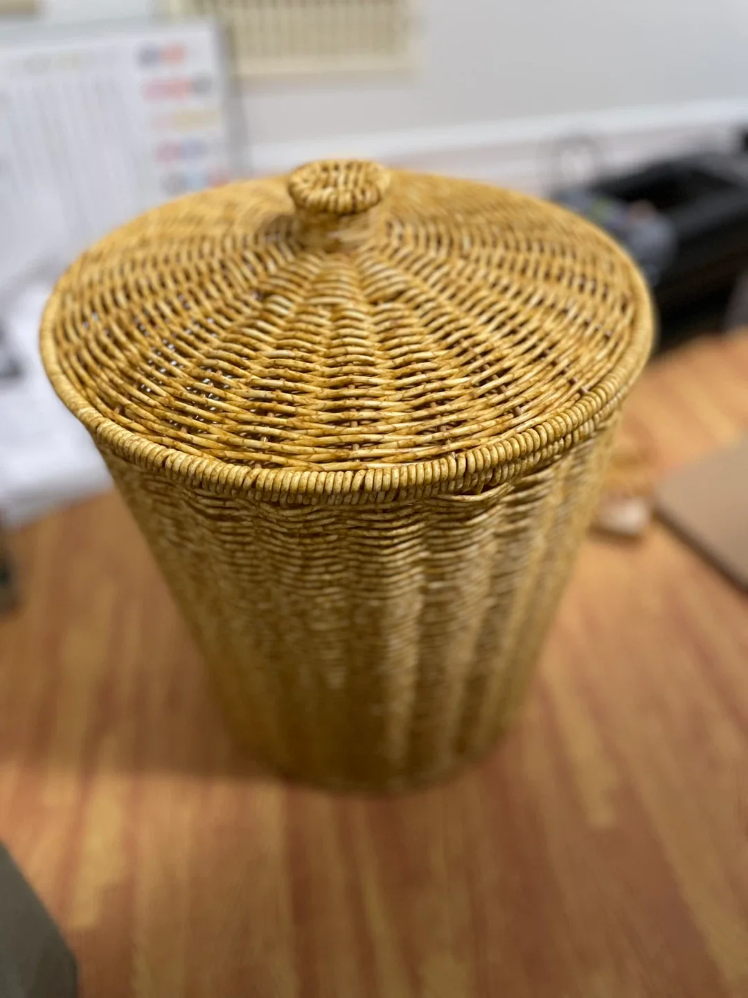 Wicker Basket with Lid