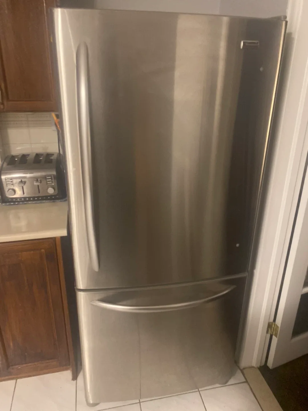 Kenmore Stainless Steel Bottom Freezer Fridge